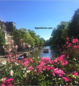 Amsterdam rehberi kanal manzara